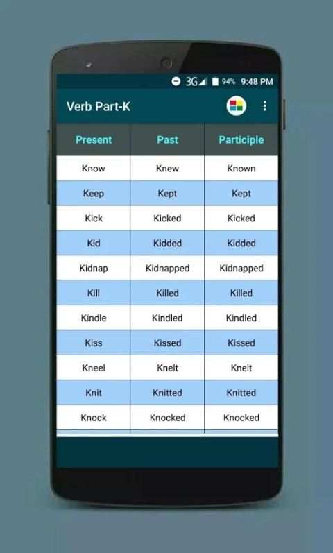 English Verbs स्क्रीनशॉट 4