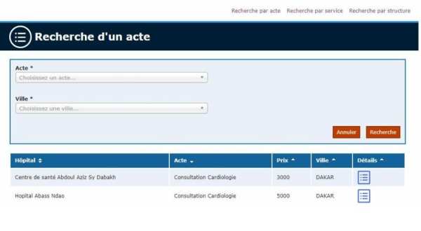 Prestations des structures de santé screenshot 6