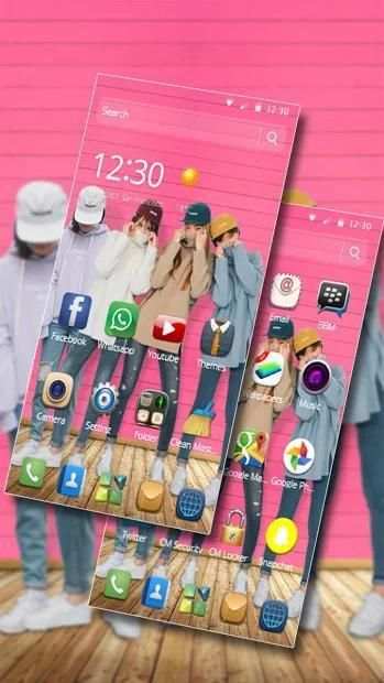 Four Modern Musician Girls Theme screenshot 1