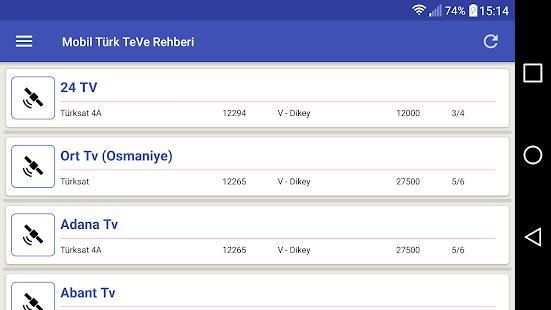 Mobil Turk TeVe Rehberi screenshot 1