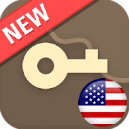 VPN USA - Unlimited Free &amp; Fast Security Proxy आइकन