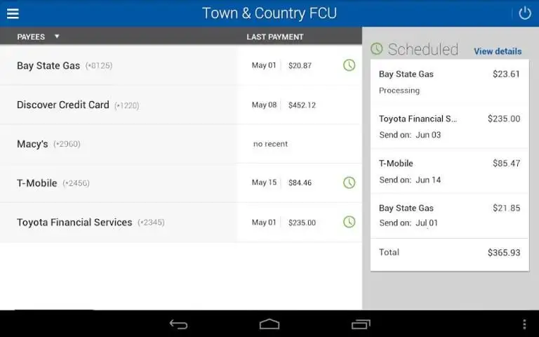 Town & Country FCU Mobile स्क्रीनशॉट 3