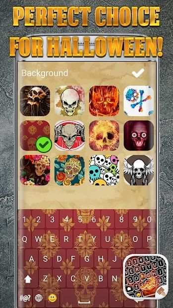Skull Keyboard Theme screenshot 3