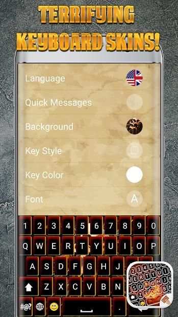 Skull Keyboard Theme screenshot 4