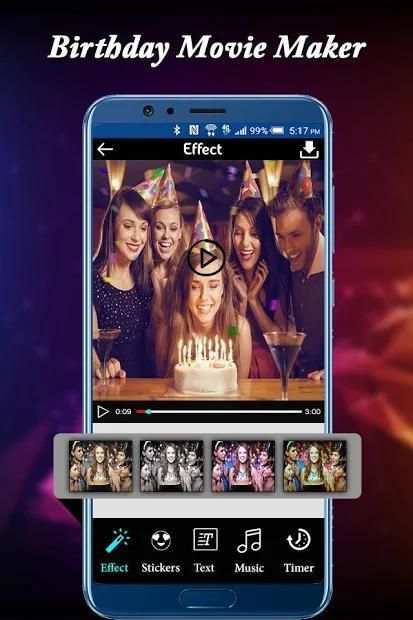 Birthday Photo to Video Maker with Music स्क्रीनशॉट 5