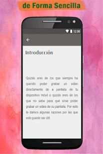 Grabar Pantalla De Celular y Audio Interno HD Guía скриншот 2