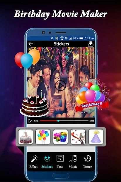 Birthday Photo to Video Maker with Music स्क्रीनशॉट 4