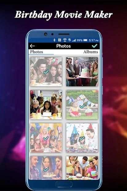 Birthday Photo to Video Maker with Music स्क्रीनशॉट 6