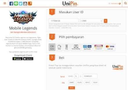Unipin - Topup Diamond ML Via Pulsa screenshot 5