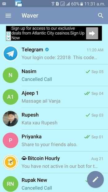Waver Messenger screenshot 1