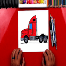 how to draw a truck icon