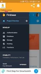Firebase consol app screenshot 1