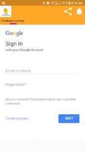 Firebase consol app screenshot 2