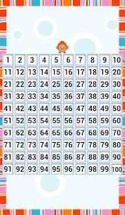 Kids Counting Hundred Chart स्क्रीनशॉट 7