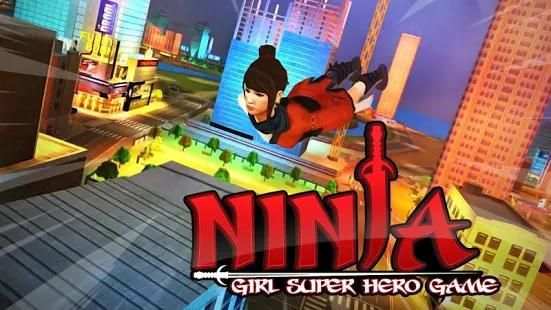 Ninja Girl Superhero Game screenshot 12