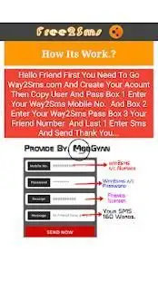 Free2sms screenshot 1