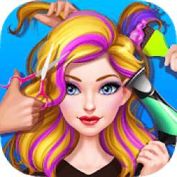 Hair Stylist Fashion Salon ❤ Rainbow Unicorn Hair