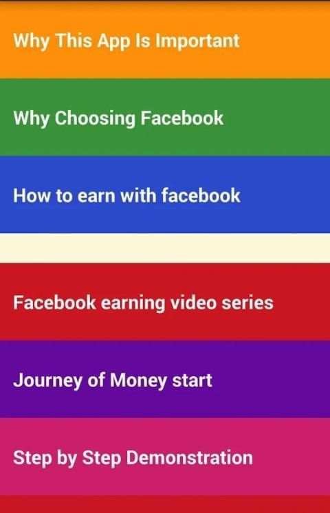 Facebook Creator - Make Money Facebook screenshot 1