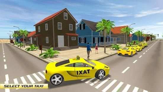 City Taxi Cab Driver Pickup Car Simulator screenshot 1