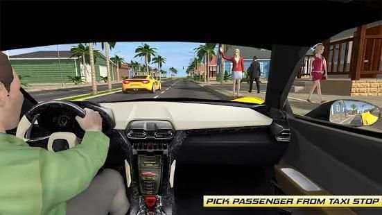 City Taxi Cab Driver Pickup Car Simulator screenshot 4
