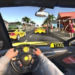 ikon Kota Taksi Taksi Sopir Menjemput Mobil Simulator