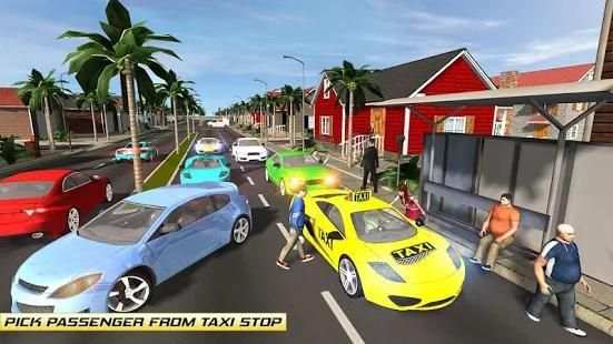 City Taxi Cab Driver Pickup Car Simulator screenshot 5