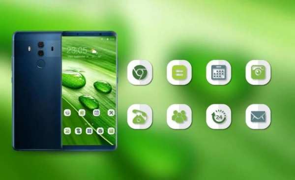Theme for Nokia X Phone Mi 8 Pro green water drop screenshot 1