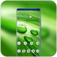 Theme for Nokia X Phone Mi 8 Pro green water drop