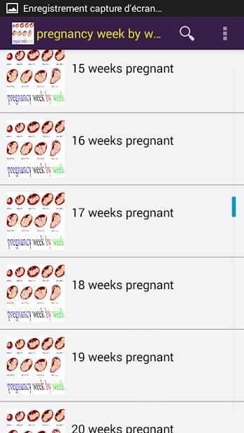 pregnancy week by week स्क्रीनशॉट 1