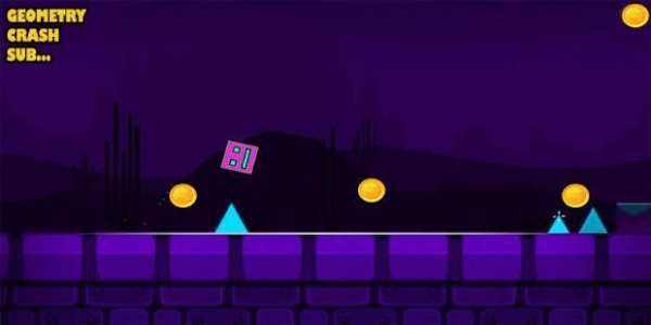 Geometry Dashe Spiky Sub скриншот 1