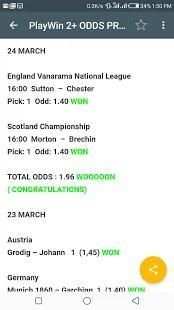 PlayWin 2+ ODDS TIPS screenshot 1