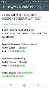 PlayWin 2+ ODDS TIPS screenshot 4