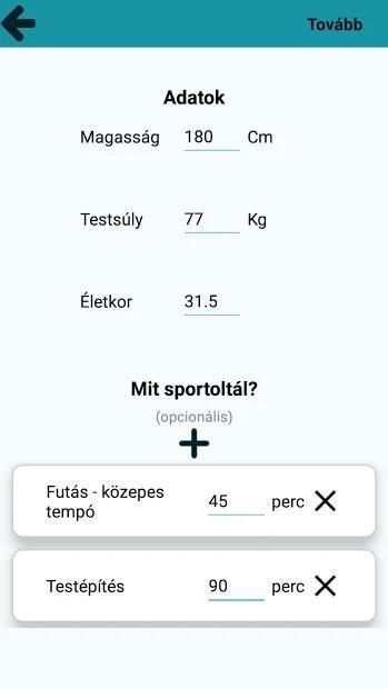 DiétApp screenshot 2