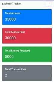 Expense Tracker screenshot 1