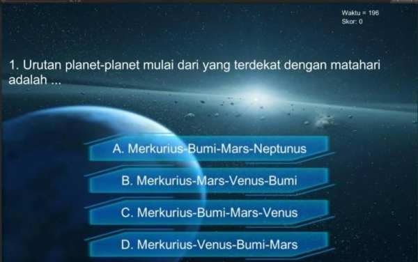 Visualisasi Augmented Reality Tata Surya 1 تصوير الشاشة