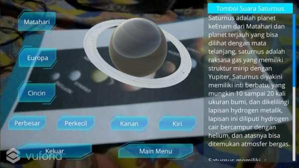 Visualisasi Augmented Reality Tata Surya 3 تصوير الشاشة