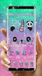 Tema Galaxy Panda Anime screenshot 4