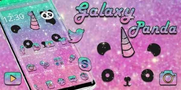 Tema Galaxy Panda Anime screenshot 1