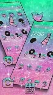 Tema Galaxy Panda Anime screenshot 2