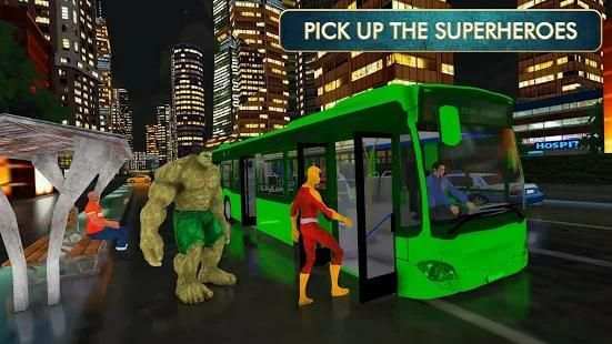 SuperHero City Bus Driver : Intercity MegaBus screenshot 4