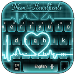 Neon Heartbeat LIVE Keyboard Theme आइकन