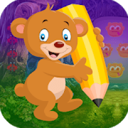 ikon Best Escape Game 486 Writing Bear Rescue Game