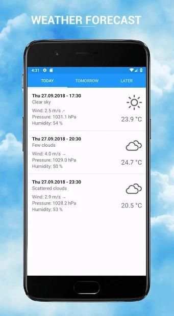 Weather Forecast screenshot 1