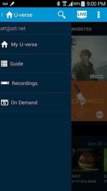 AT&T U-verse स्क्रीनशॉट 8