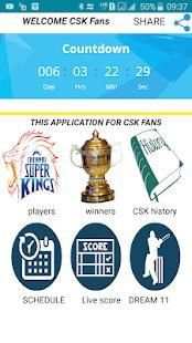 Chennai Super Kings Updates скриншот 1