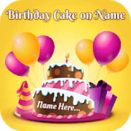 ikon Name On Birthday Cake