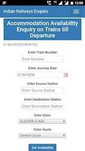 Indian Railway - Passenger Reservation Enquiry screenshot 3