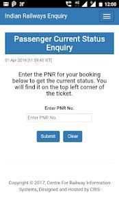 Indian Railway - Passenger Reservation Enquiry screenshot 5