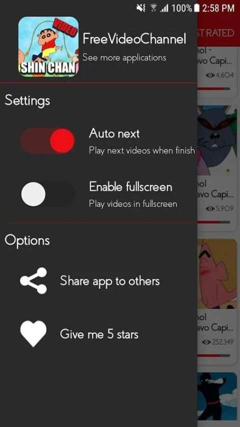 Shin Chan Video screenshot 1