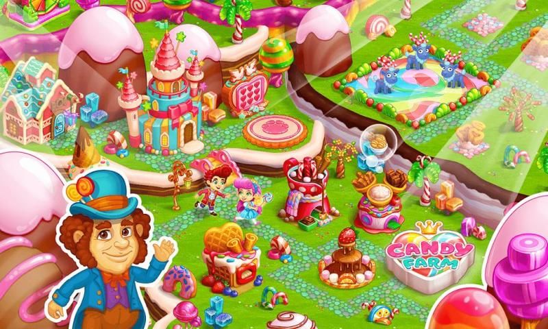 Candy Farm: Magic cake town & cookie dragon story स्क्रीनशॉट 2